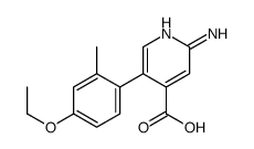 2-amino-5-(4-ethoxy-2-methylphenyl)pyridine-4-carboxylic acid结构式