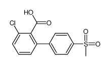 2-chloro-6-(4-methylsulfonylphenyl)benzoic acid结构式