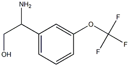 2-AMINO-2-[3-(TRIFLUOROMETHOXY)PHENYL]ETHAN-1-OL Structure
