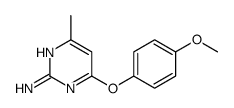 4-(4-Methoxyphenoxy)-6-methyl-2-pyrimidinamine结构式