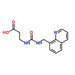 N-[(8-Quinolinylmethyl)carbamoyl]-β-alanine structure