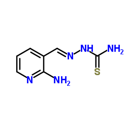 (2E)-2-[(2-Amino-3-pyridinyl)methylene]hydrazinecarbothioamide Structure