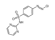4-(chlorodiazenyl)-N-(pyrimidin-2-yl)benzenesulfonamide结构式
