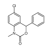 6-chloro-1-methyl-4-phenyl-4H-3,1-benzoxazin-2-one结构式