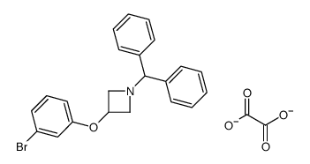 3-(3-BROMOPHENOXY)-1-(DIPHENYLMETHYL)-AZETIDINE OXALATE结构式