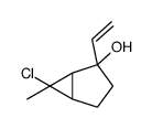 6-chloro-2-ethenyl-6-methylbicyclo[3.1.0]hexan-2-ol结构式