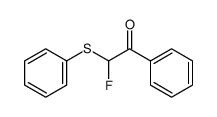 2-fluoro-1-phenyl-2-phenylsulfanylethanone Structure