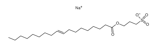 Sodium; 3-((E)-octadec-9-enoyloxy)-propane-1-sulfonate结构式