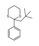 2-neopentyl-2-phenyl-1,3-dithiane Structure