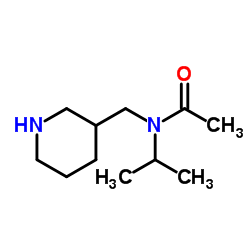N-Isopropyl-N-(3-piperidinylmethyl)acetamide Structure