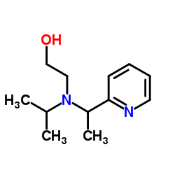 2-{Isopropyl[1-(2-pyridinyl)ethyl]amino}ethanol结构式