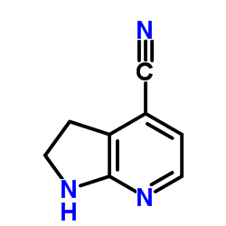 2,3-Dihydro-1H-pyrrolo[2,3-b]pyridine-4-carbonitrile Structure