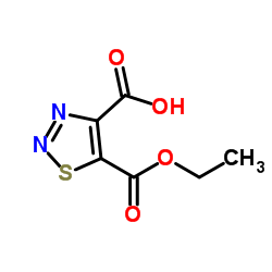 5-(Ethoxycarbonyl)-1,2,3-thiadiazole-4-carboxylic acid Structure
