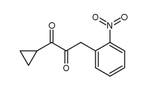 3-Cyclopropyl-2,3-dioxo-1-[2-nitro-phenyl]-propan结构式