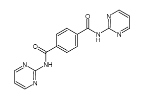 N,N'-bis(pyrimidin-2'-yl)benzene-1,4-dicarboxamide结构式