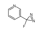Pyridine, 3-(3-fluoro-3H-diazirin-3-yl)- (9CI)结构式