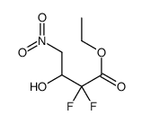 ethyl 2,2-difluoro-3-hydroxy-4-nitrobutanoate Structure