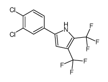 5-(3,4-dichlorophenyl)-2,3-bis(trifluoromethyl)-1H-pyrrole结构式