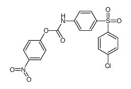 (4-nitrophenyl) N-[4-(4-chlorophenyl)sulfonylphenyl]carbamate结构式