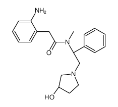 2-(2-aminophenyl)-N-[(1S)-2-[(3S)-3-hydroxypyrrolidin-1-yl]-1-phenylethyl]-N-methylacetamide结构式