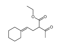 ethyl 2-acetyl-4-cyclohexylidenebutanoate结构式