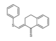 2-(phenylsulfanylmethylidene)-3,4-dihydronaphthalene-1-thione结构式