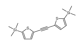 5-trimethylsilyl-2-[(5-trimethylsilyl-2-thienyl)-ethynyl]-thiophene Structure