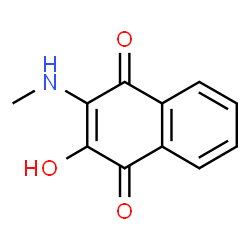 1,4-Naphthalenedione, 2-hydroxy-3-(methylamino)- (9CI) structure