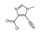 1H-Imidazole-4-carbonyl chloride, 5-cyano-1-methyl- (9CI) Structure