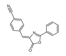 2-Phenyl-4-(4-cyanobenzylidene)oxazol-5-one Structure