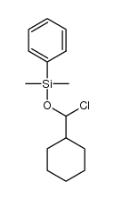 (chloro(cyclohexyl)methoxy)dimethyl(phenyl)silane Structure