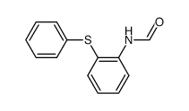 N-((o-phenylthio)phenyl)formamide结构式