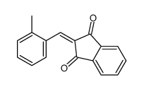 2-[(2-methylphenyl)methylidene]indene-1,3-dione结构式