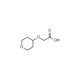 2-((四氢-2H-吡喃-4-基)氧基)乙酸结构式