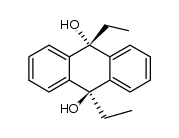 trans-9,10-diethyl-9,10-dihydroanthracene-9,10-diol结构式