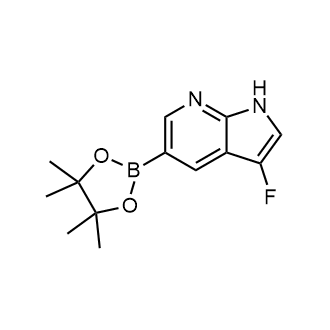 3-Fluoro-5-(4,4,5,5-tetramethyl-1,3,2-dioxaborolan-2-yl)-1H-pyrrolo[2,3-b]pyridine Structure