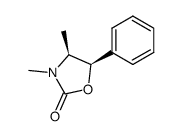 (4S,5R)-3,4-dimethyl-5-phenyl-1,3-oxazolidin-2-one结构式