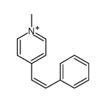 1-methyl-4-(2-phenylethenyl)pyridin-1-ium Structure