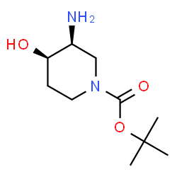 顺-3-氨基-4-羟基哌啶-1-羧酸叔丁酯图片