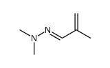 (E)-1,1-dimethyl-2-(2-methylallylidene)hydrazine Structure