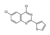 4,6-dichloro-2-thiophen-2-ylquinazoline结构式