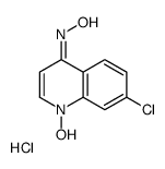 (NE)-N-(7-chloro-1-hydroxyquinolin-4-ylidene)hydroxylamine,hydrochloride Structure