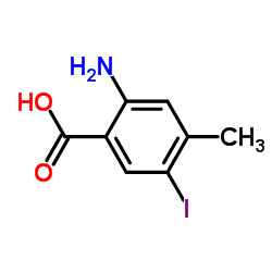 2-Amino-5-iodo-4-methylbenzoic acid结构式