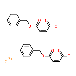 Calcium bis[(2Z)-4-(benzyloxy)-4-oxo-2-butenoate]结构式
