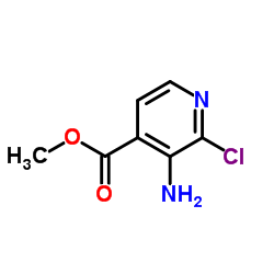 3-氨基-2-氯-吡啶-4-羧酸甲酯结构式
