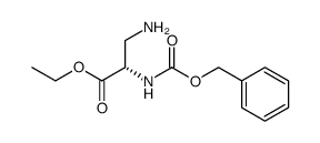 ethyl(2S)-3-amino-2-{[(benzyloxy)carbonyl]amino}propanoate Structure