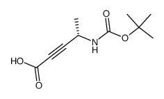 2-Pentynoicacid,4-[[(1,1-dimethylethoxy)carbonyl]amino]-,(4S)-(9CI) structure