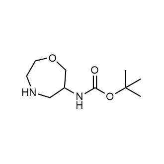 1,4-氧氮杂环-6-基氨基甲酸叔丁酯结构式