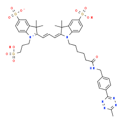Sulfo-Cy3-Methyltetrazine结构式