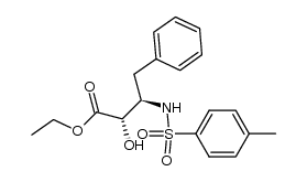 ethyl (2S,3R)-2-hydroxy-4-phenyl-3-(tosylamino)butanoate Structure